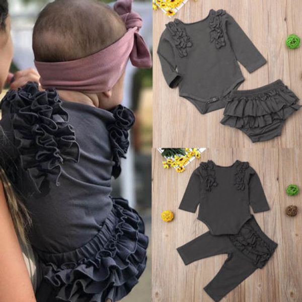 new newborn baby girl ruffle flower clothes long sleeve bodysuit long pants or pp pants shorts casual fashion outfits set, White
new newborn baby girl ruffle flower clothes long sleeve bodysuit long pants or pp pants shorts casual fashion outfits set, White