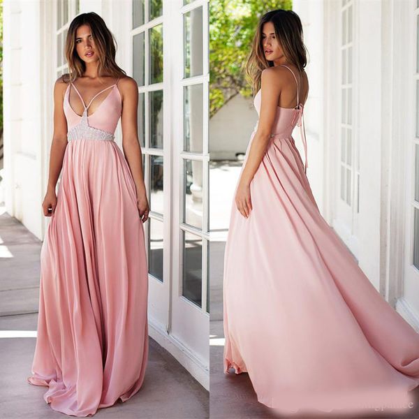 fashionable pink long prom dresses beaded zipper back chiffon formal prom gowns robe de bal party evening dresses, Black
fashionable pink long prom dresses beaded zipper back chiffon formal prom gowns robe de bal party evening dresses, Black