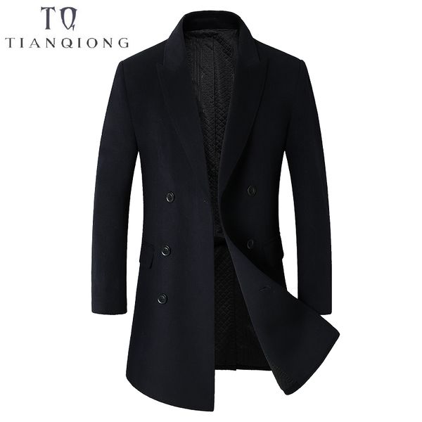 tian qiong brand 2018 autumn winter new men slim long woolen coat business casual fashion mens overcoat jacket 1989, Black
tian qiong brand 2018 autumn winter new men slim long woolen coat business casual fashion mens overcoat jacket 1989, Black