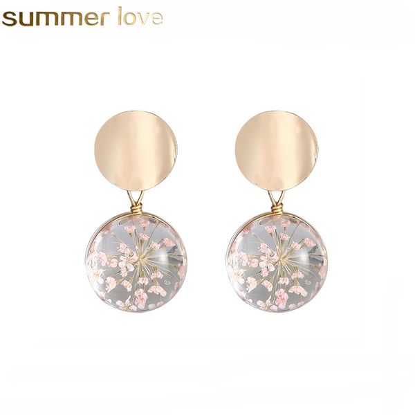 clear transparent ball earrings gold color sequin dangle hanging earrings for women selling dried flower earrings jewelry, Golden
clear transparent ball earrings gold color sequin dangle hanging earrings for women selling dried flower earrings jewelry, Golden