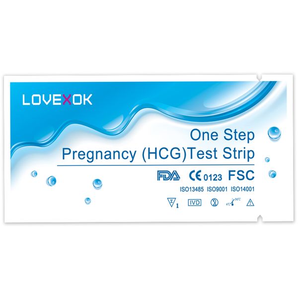 

Новый Fishion 50 шт. LOVEXOK Главная раннего беременности тест-полоски Baby Check CE и FDA Бесплатная доставка быстро