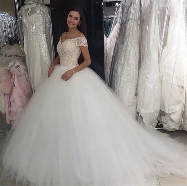 lace tulle wedding bridal gowns boho beach wedding gowns off shoulders ball gown wedding dresses, White
lace tulle wedding bridal gowns boho beach wedding gowns off shoulders ball gown wedding dresses, White