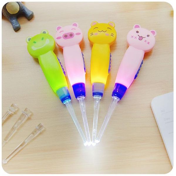 new cute baby ear syringe ear cleaner animals luminous earwax spoon clean flashlight plastic earpick handle
new cute baby ear syringe ear cleaner animals luminous earwax spoon clean flashlight plastic earpick handle
