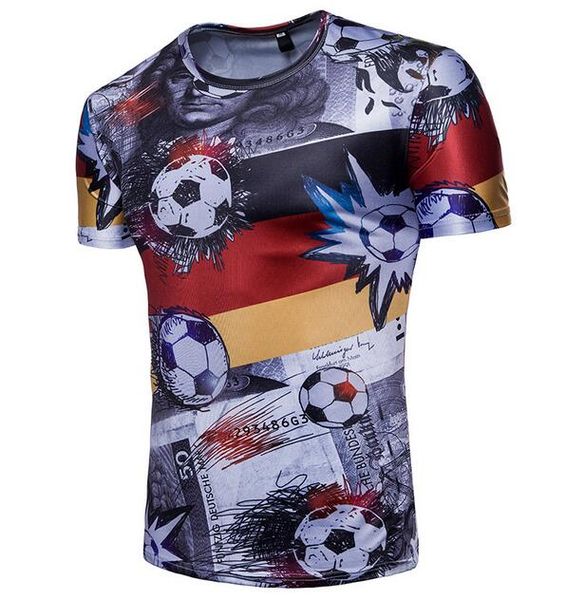 german team fans commemorative t shirts with crew neck russia world cup 2018 men's t-shirts, White;black
german team fans commemorative t shirts with crew neck russia world cup 2018 men's t-shirts, White;black