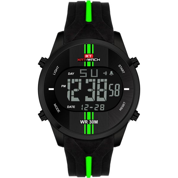 kat-wach digital watch led back light and display fashion sports metal case soft silicone strap big number dial horloges mannen, Slivery;brown
kat-wach digital watch led back light and display fashion sports metal case soft silicone strap big number dial horloges mannen, Slivery;brown