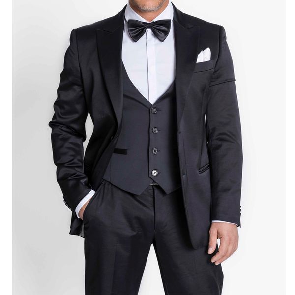 navy blue business evening men suits for groom wear three piece classic style wedding tuxedos jacket pants vest, Black;gray
navy blue business evening men suits for groom wear three piece classic style wedding tuxedos jacket pants vest, Black;gray