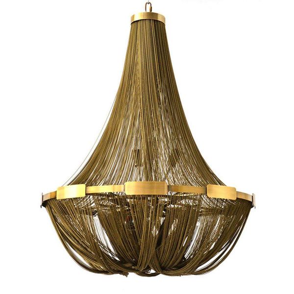 Led Bronze Gold Aluminum Chain Tassel Stainless Steel Ceiling