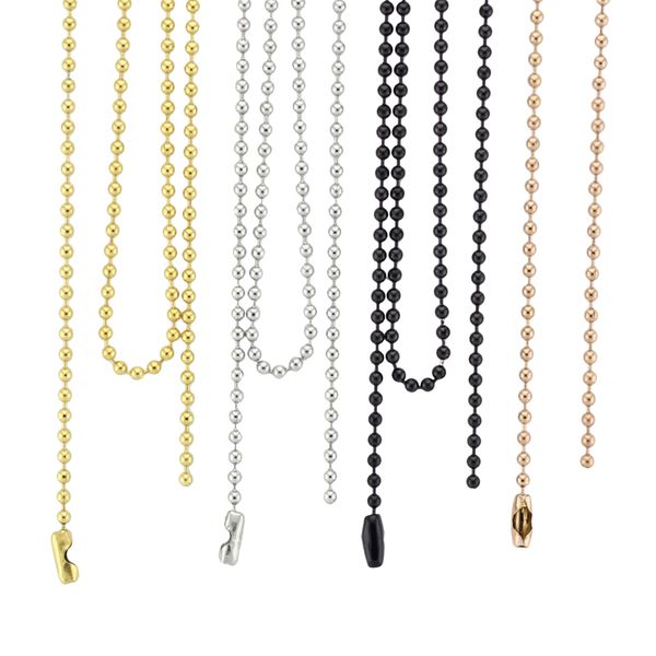 wholesale chains 18'' 20'' 24'' 28'' 32'' 2.4mm silver/ gold/ rose gold/black 316 stainless steel ball chain necklace
wholesale chains 18'' 20'' 24'' 28'' 32'' 2.4mm silver/ gold/ rose gold/black 316 stainless steel ball chain necklace