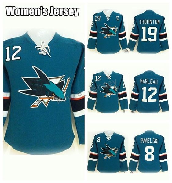 Women San Jose Sharks Jerseys Hockey 8 Joe Pavelski 12 Patrick Marleau 19 Joe Thornton Jersey Lady's Alternate Green Team Color
Women San Jose Sharks Jerseys Hockey 8 Joe Pavelski 12 Patrick Marleau 19 Joe Thornton Jersey Lady's Alternate Green Team Color