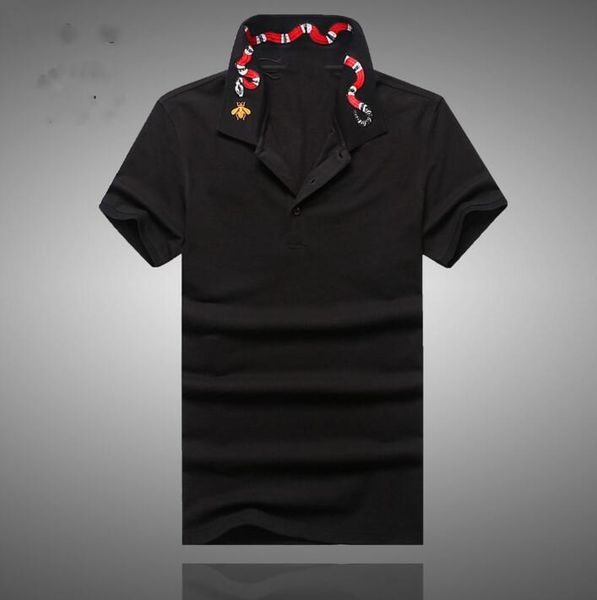 high new novelty 2017 men collar embroidered red snake fashion shirts shirt hip hop skateboard cotton s tee #b95, White;black
high new novelty 2017 men collar embroidered red snake fashion shirts shirt hip hop skateboard cotton s tee #b95, White;black