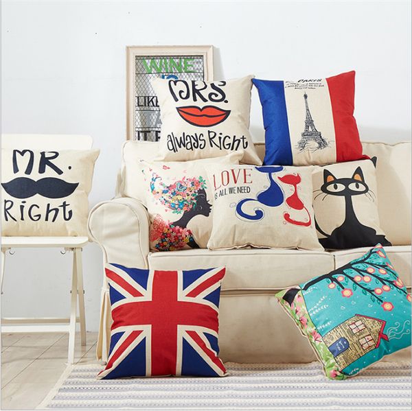 45*45 cartoon linen pillow for home decor sofa chair car throw pillow support pillows set
45*45 cartoon linen pillow for home decor sofa chair car throw pillow support pillows set