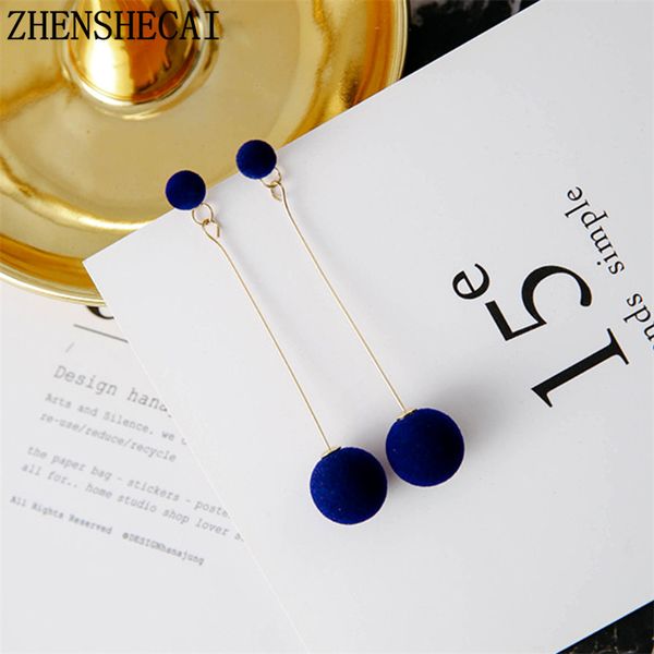 fashion red black plush ball drop earrings for women korea personality round long tassel earrings statement jewelry gift e0371, Silver
fashion red black plush ball drop earrings for women korea personality round long tassel earrings statement jewelry gift e0371, Silver