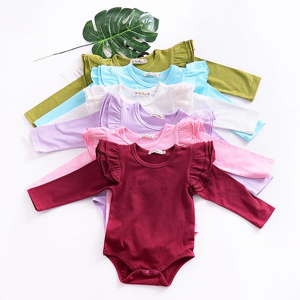 0-2 years baby girls romper flutter tee long sleeve clothes for kids cotton crotch with button children jumpsuit, Blue
0-2 years baby girls romper flutter tee long sleeve clothes for kids cotton crotch with button children jumpsuit, Blue