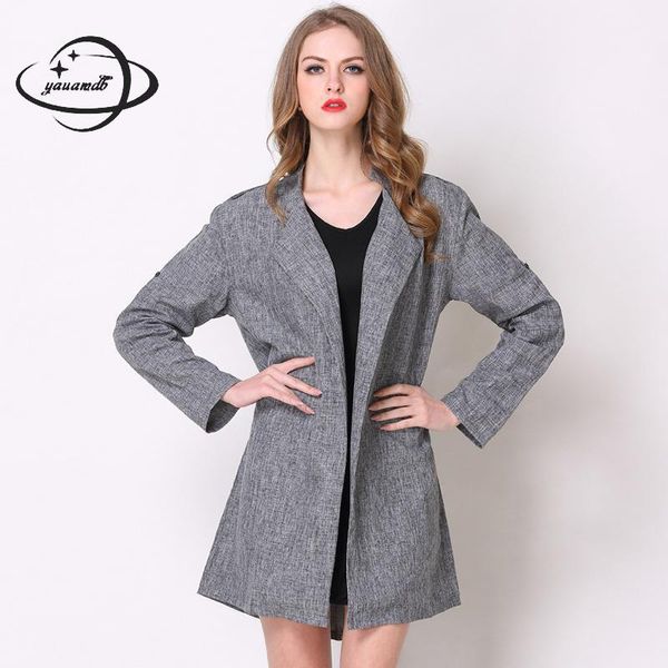 yauamdb women trench spring autumn xl-5xl ladies coat female solid outerwear fashion loose casual long gray windbreake ly63, Tan;black
yauamdb women trench spring autumn xl-5xl ladies coat female solid outerwear fashion loose casual long gray windbreake ly63, Tan;black