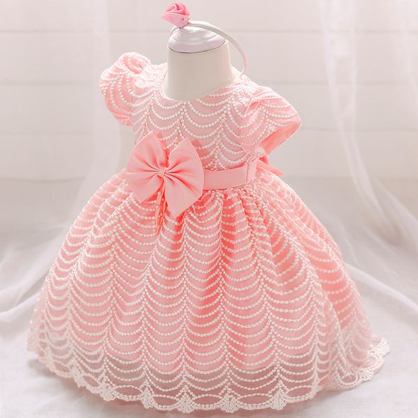 Baby Girl Clothes Wedding Dress For Girls Christening Princess Dress Infant 2 1 Year First Birthday Girl Party Dress 6 12 Months, Customize