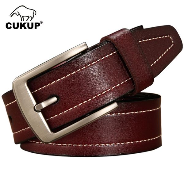 cukup men luxury designers quality brown genuine leather belts men's simple design black style waist belt for jeans man nck685, Black;brown
cukup men luxury designers quality brown genuine leather belts men's simple design black style waist belt for jeans man nck685, Black;brown