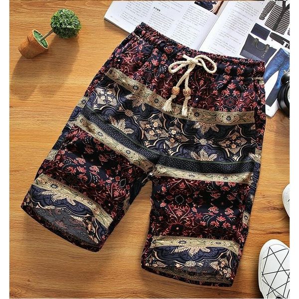 2018 new summer men's bermuda shorts brand fashion casual loose flax floral retro pattern beach shorts male large size 4xl, White;black
2018 new summer men's bermuda shorts brand fashion casual loose flax floral retro pattern beach shorts male large size 4xl, White;black