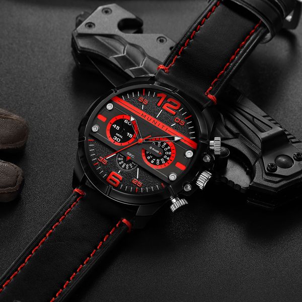 2018 mens fashion big dial quartz watch red black two tone business analog wrist watches waterproof relogio masculino, Slivery;brown
2018 mens fashion big dial quartz watch red black two tone business analog wrist watches waterproof relogio masculino, Slivery;brown