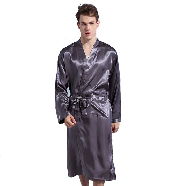 gray loose leisure men's rayon satin robe gown solid color kimono bathrobe casual nightwear sleepwear pajamas s l xl xxl, Black;brown
gray loose leisure men's rayon satin robe gown solid color kimono bathrobe casual nightwear sleepwear pajamas s l xl xxl, Black;brown