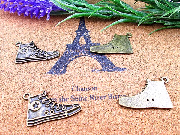 36pcs 29*18mm antique tibetan bronze highbasketball shoe charm pendant jewelry making findings, Bronze;silver
36pcs 29*18mm antique tibetan bronze highbasketball shoe charm pendant jewelry making findings, Bronze;silver