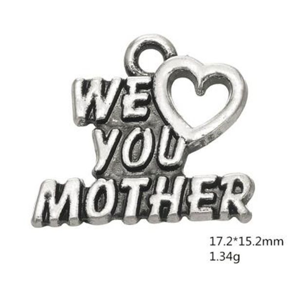 2021 trendy we love you mother charm word charms for women other customized jewelry, Bronze;silver
2021 trendy we love you mother charm word charms for women other customized jewelry, Bronze;silver