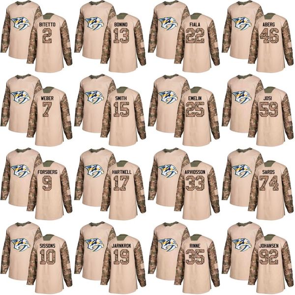 Nashville Predators Jersey Veterans Day Practice 9 Filip Forsberg 35 Pekka Rinne 46 Pontus Aberg 59 Roman Josi 92 Ryan Johansen Jerseys
Nashville Predators Jersey Veterans Day Practice 9 Filip Forsberg 35 Pekka Rinne 46 Pontus Aberg 59 Roman Josi 92 Ryan Johansen Jerseys