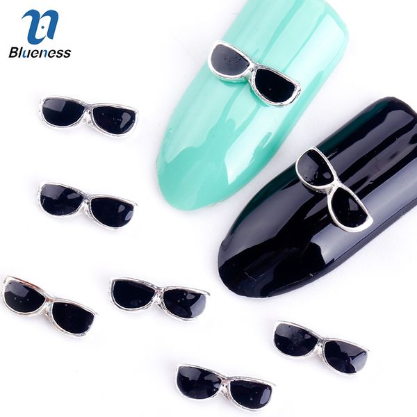 blueness 10pcs/pack new 2015 whole black sunglasses rhinestone 3d nail art decorations diy alloy nails tools nail tn1031, Silver;gold
blueness 10pcs/pack new 2015 whole black sunglasses rhinestone 3d nail art decorations diy alloy nails tools nail tn1031, Silver;gold