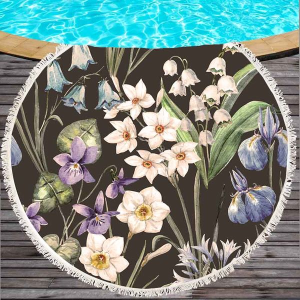 flower beach towels for adults 500g thick round beach towel with tassels 150cm large bath towel swimming pool
flower beach towels for adults 500g thick round beach towel with tassels 150cm large bath towel swimming pool