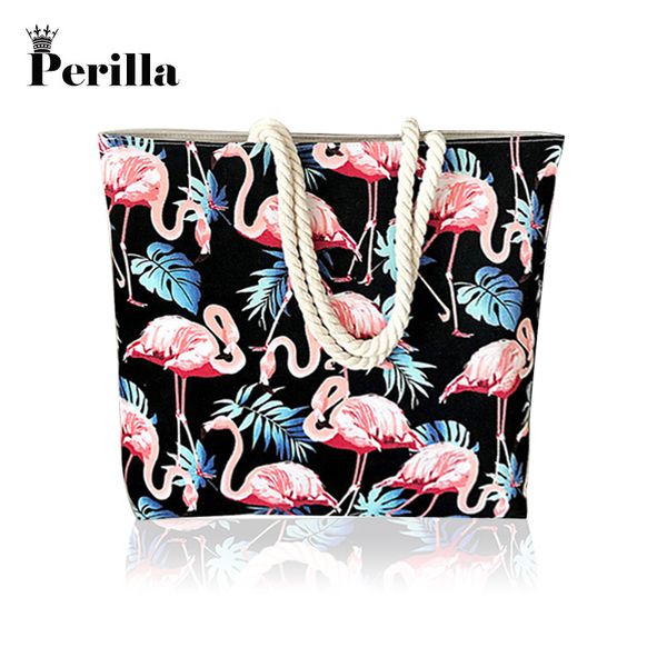 perilla flamingo printed casual bag women canvas beach bags female single shoulder handbags ladies tote sale
perilla flamingo printed casual bag women canvas beach bags female single shoulder handbags ladies tote sale
