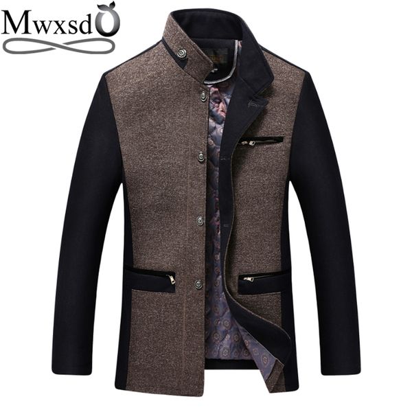 mwxsd autumn winter men wool jacket men's warm woolen stand collar jacket men thick overcoat, Black
mwxsd autumn winter men wool jacket men's warm woolen stand collar jacket men thick overcoat, Black
