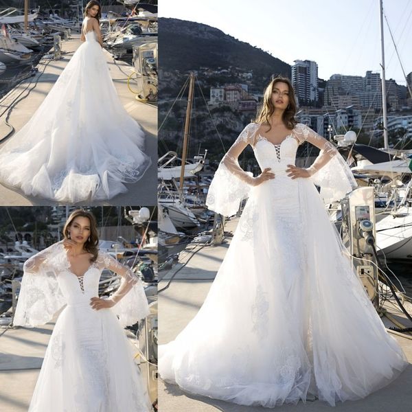 modest wedding dresses with wrap and detachable train sweetheart lace applique backless bridal gowns custom made vestidos de novia, White
modest wedding dresses with wrap and detachable train sweetheart lace applique backless bridal gowns custom made vestidos de novia, White
