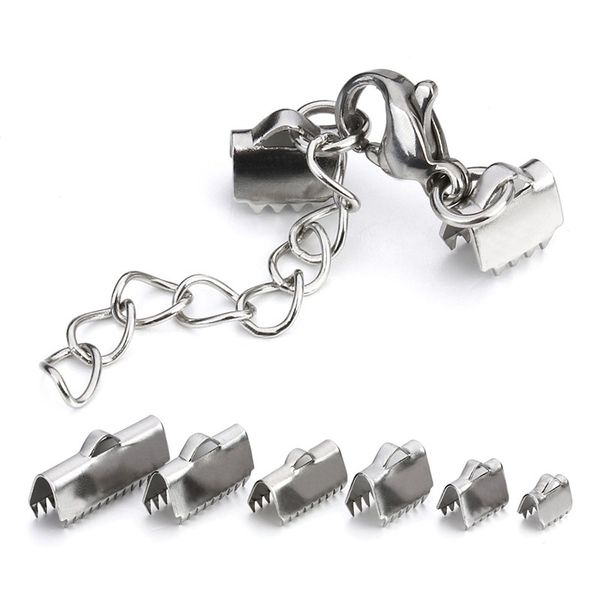 stainless steel flat leather cord end fastener clasps with adjustable chains end lobster clasps connectors jewelry making f5104, Blue;slivery
stainless steel flat leather cord end fastener clasps with adjustable chains end lobster clasps connectors jewelry making f5104, Blue;slivery