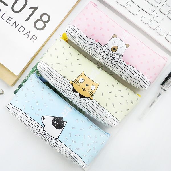 creative fresh student pencil case cartoon animals simple stationery pencil bag large capacity school supplies
creative fresh student pencil case cartoon animals simple stationery pencil bag large capacity school supplies