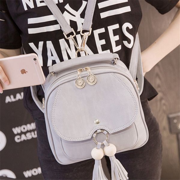 2017 new korean version of the small backpack female mini tassel backpack two color small
2017 new korean version of the small backpack female mini tassel backpack two color small