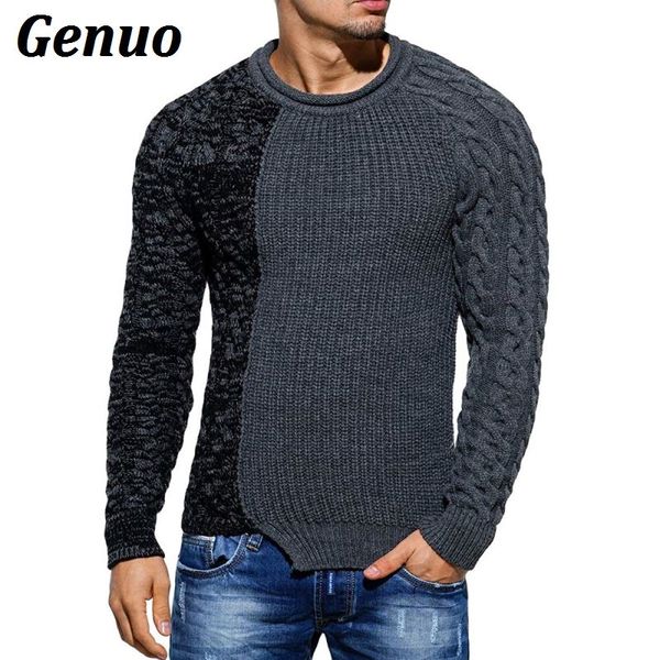 genuo men sweaters 2018 pullover new autumn warm high-quality patchwork sweaters man casual knitwear winter men black sweatwer, White;black
genuo men sweaters 2018 pullover new autumn warm high-quality patchwork sweaters man casual knitwear winter men black sweatwer, White;black