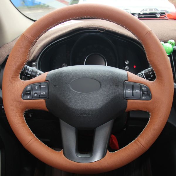 orange genuine leather hand-stitched car steering wheel cover for kia sportage sportage 3 2011-2015
orange genuine leather hand-stitched car steering wheel cover for kia sportage sportage 3 2011-2015
