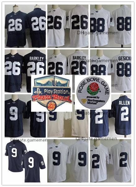 Penn State Nittany Lions 26 Saquon Barkley 2 Marcus Allen 88 Mike Gesicki #9 No Name Navy Blue White Stitched NCAA College Jerseys
Penn State Nittany Lions 26 Saquon Barkley 2 Marcus Allen 88 Mike Gesicki #9 No Name Navy Blue White Stitched NCAA College Jerseys