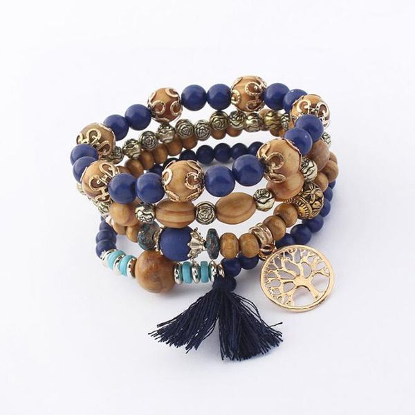 5 styles new bohemian beach multilayer wood beads tassel tree of life charm bracelets bangles for women gift wrist mala bracelet, Black
5 styles new bohemian beach multilayer wood beads tassel tree of life charm bracelets bangles for women gift wrist mala bracelet, Black