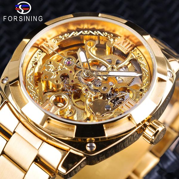 forsining retro men's automatic mechanical wirstwatches full golden design luminous hands skeleton clock male, Slivery;brown
forsining retro men's automatic mechanical wirstwatches full golden design luminous hands skeleton clock male, Slivery;brown