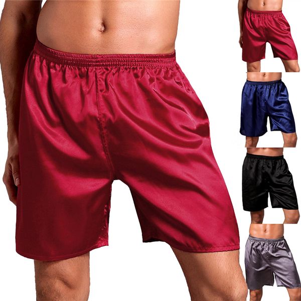 summer satin silk pajama shorts for men sleep bottom solid elastic waist boxer beach shorts loungewear male bottom 2018, Black;brown
summer satin silk pajama shorts for men sleep bottom solid elastic waist boxer beach shorts loungewear male bottom 2018, Black;brown