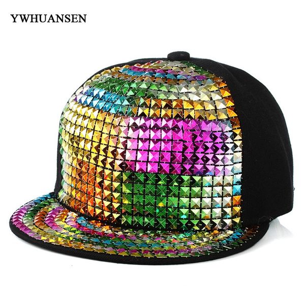 ywhuansen 2018 punk personality jazz baseball caps studded rivet spiky sequins snapback hats for hip hop rock dance caps, Blue;gray
ywhuansen 2018 punk personality jazz baseball caps studded rivet spiky sequins snapback hats for hip hop rock dance caps, Blue;gray
