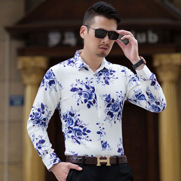 top quality men shirt fashion 2018 autumn winter long sleeve shirts for men clothes 2018 casual print business work shirts, White;black
top quality men shirt fashion 2018 autumn winter long sleeve shirts for men clothes 2018 casual print business work shirts, White;black