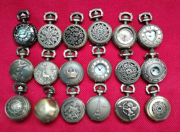 wholesale mix 18 designs case dia 2.5cm pendant chain quartz bronze small crown pocket watch, Slivery;golden
wholesale mix 18 designs case dia 2.5cm pendant chain quartz bronze small crown pocket watch, Slivery;golden