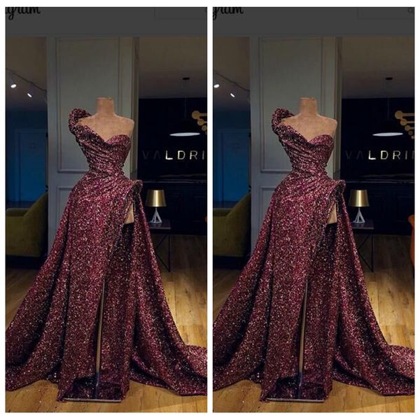 2021 one shoulder bling bling prom dress side split custom special occasion party gowns full sequins vestidos de soiree evening party gowns, Black
2021 one shoulder bling bling prom dress side split custom special occasion party gowns full sequins vestidos de soiree evening party gowns, Black