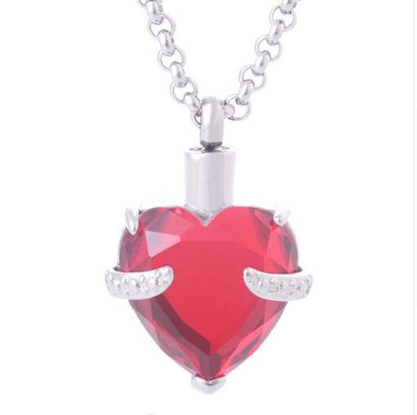 wholesale custom gemstone heart-shaped perfume bottle stainless steel necklace commemorative pet dog cremation urn funeral jewelry pendant, Silver
wholesale custom gemstone heart-shaped perfume bottle stainless steel necklace commemorative pet dog cremation urn funeral jewelry pendant, Silver