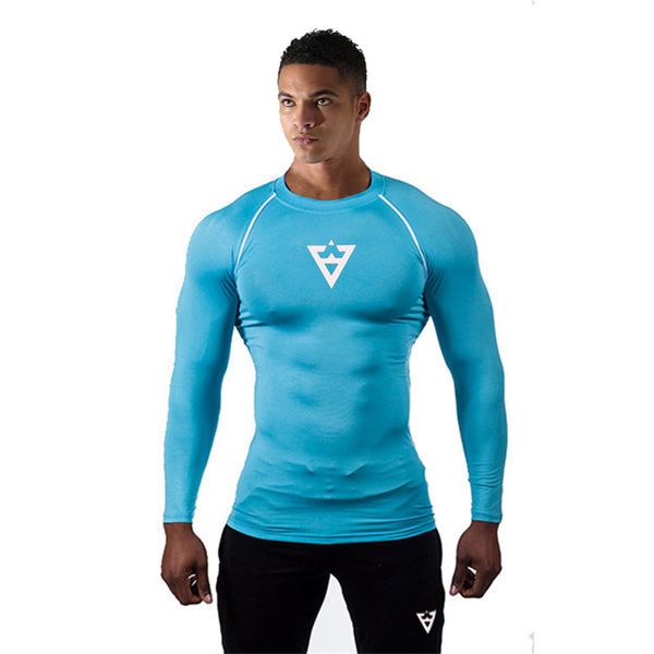 new long sleeve running shirt cycling base layers men fitness skin tight compression shirts gym training sports yoga t shirt men, Black;blue
new long sleeve running shirt cycling base layers men fitness skin tight compression shirts gym training sports yoga t shirt men, Black;blue
