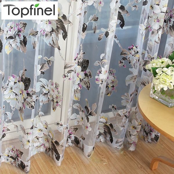 

finel 2016 organza window tulle curtains for living room bedroom kitchen sheer curtains yarn curtain floral ready made