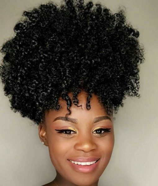 women human hair extension ponytail hairpieces silver afro puff kinky curly drawstring human hair ponytails clip in real hair 140g, Black
women human hair extension ponytail hairpieces silver afro puff kinky curly drawstring human hair ponytails clip in real hair 140g, Black