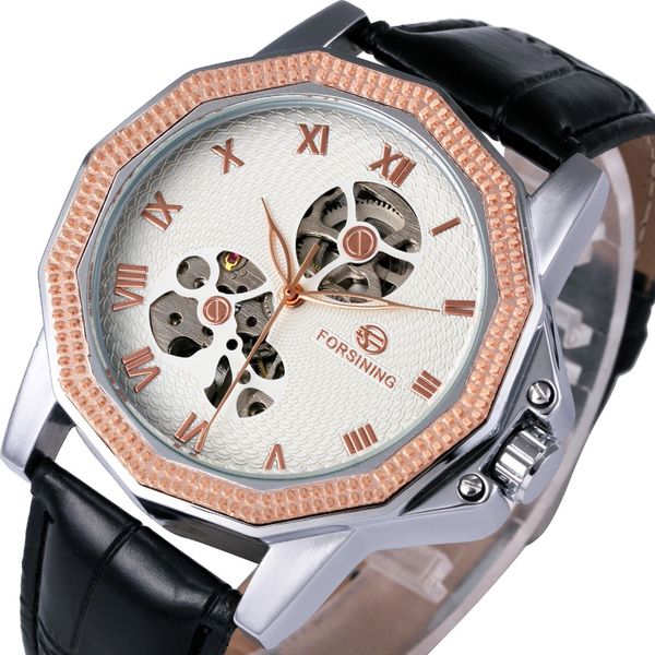 forsining skeleton watches men leather strap roman numerals automatic mechanical wristwatches top, Slivery;brown
forsining skeleton watches men leather strap roman numerals automatic mechanical wristwatches top, Slivery;brown