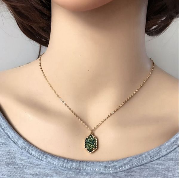 fashion jewelry pendants women vertical natural stone pendants gold plated hexagonal prism natural stone necklace holiday gifts, Silver
fashion jewelry pendants women vertical natural stone pendants gold plated hexagonal prism natural stone necklace holiday gifts, Silver